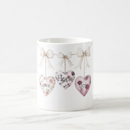 Inspirierender Blumenliebe Hoffnung Freude Herz Bo Kaffeetasse
