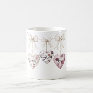Inspirierender Blumenliebe Hoffnung Freude Herz Bo Kaffeetasse