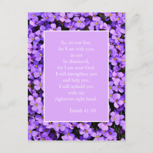 Inspirierender christlicher Bibelvers Angstzuständ Postkarte