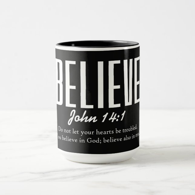 Inspirierender christlicher Bibelvers Tasse (Zentrum)