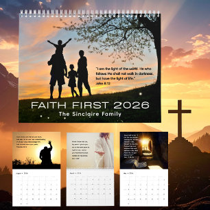 Inspirierender christlicher Familienname 2026 Kalender