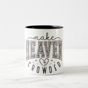 Inspirierender christlicher Vers Zweifarbige Tasse