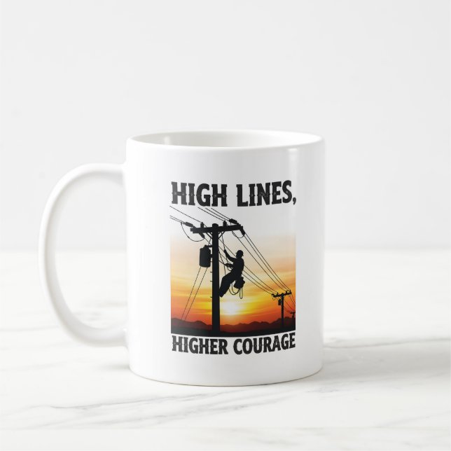 Inspirierender Elektriker Kaffeetasse (Links)
