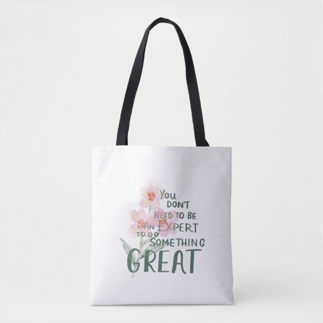 Inspirierender Experte Großartiger Zitat Blumen Sc (Vorderseite)
