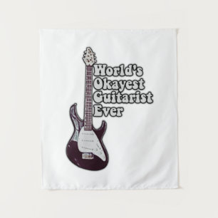 inspirierender Gitarrenzitat für Gitarrenspieler Wandteppich