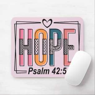 Inspirierender Hoffnung Bibelvers Mousepad