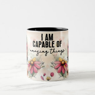 Inspirierender Schmetterlings-Wrap Zweifarbige Tasse