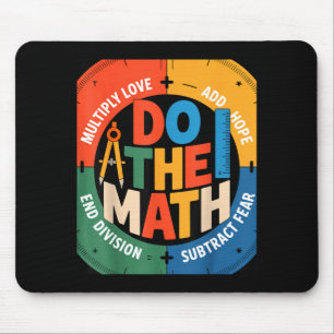 Inspirierender Slogan Liebe Hoffnung Angst Rechne  Mousepad