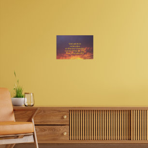 Inspirierender Sonnenuntergang Poster
