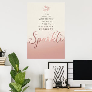 Inspirierender Spruch – Minimalistischer Wanddruck Poster