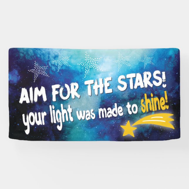 Inspirierender Stern-Lehrer-Klassenzimmer Banner (Horizontal)