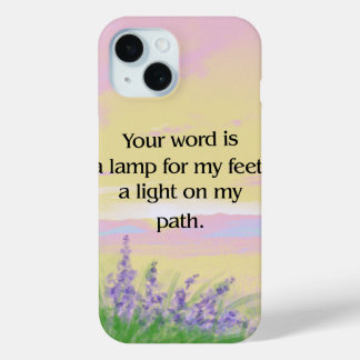 'Inspirierender Vers' iPhone 15 Hülle