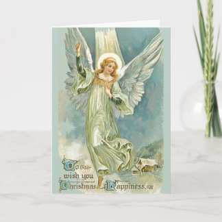 Inspirierender Weihnachtsengel Feiertagskarte