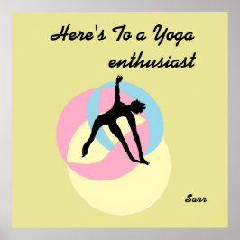 Inspirierendes & achtsames Yoga-Poster Poster