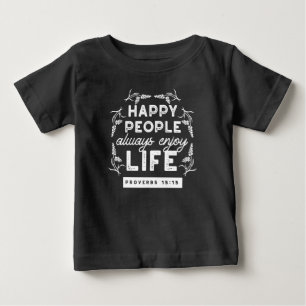 Inspirierendes christliches Zitat aus Sprüche 15:1 Baby T-shirt