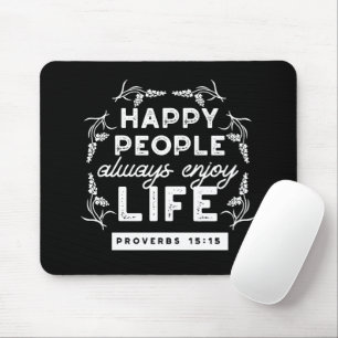 Inspirierendes christliches Zitat aus Sprüche 15:1 Mousepad