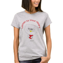 Inspirierendes Damen-T-Shirt: Höre auf dein Herz