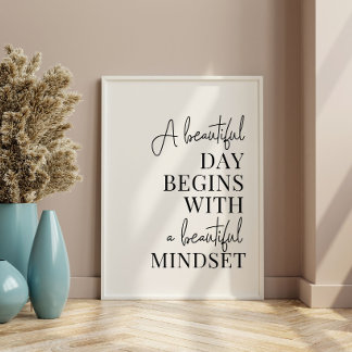 Inspirierendes Gedankengut-Zitat Druck Poster