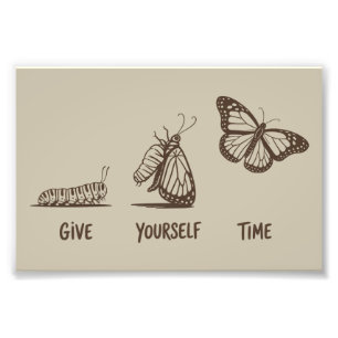 Inspirierendes Geschenk mit Spruch zur Motivation  Fotodruck