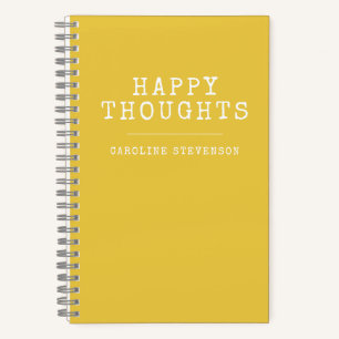 inspirierendes Glücksangebot in gelbem Individuell Notizbuch