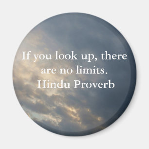inspirierendes Hindu-Proverb aus Indien Magnet