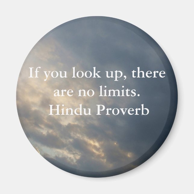 inspirierendes Hindu-Proverb aus Indien Magnet (Vorne)