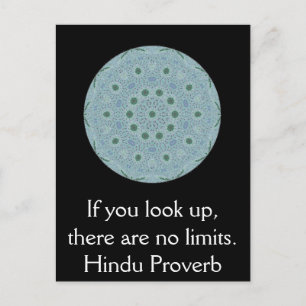 inspirierendes Hindu-Proverb aus Indien Postkarte