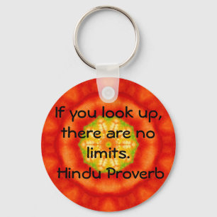 inspirierendes Hindu-Proverb aus Indien Schlüsselanhänger
