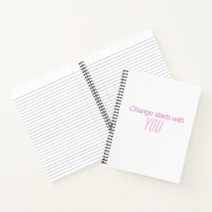 Inspirierendes Journal Notizbuch