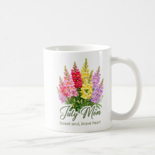 Inspirierendes Juli-Geburtsblumen-Mama-Wrap Kaffeetasse