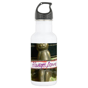 Inspirierendes Kaninchen: Immer Liebeszeichen Kuns Edelstahlflasche