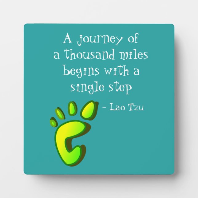 inspirierendes Lao Tzu Zitat Fotoplatte (Vorderseite)
