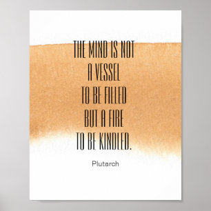inspirierendes literarisches Zitat von Plutarch Wo Poster