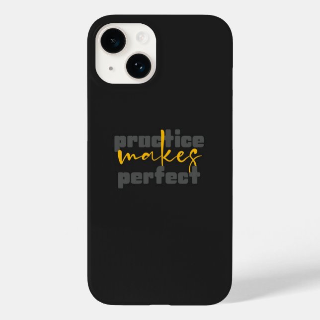 Inspirierendes mattschwarzes iPhone 14-Case  Case-Mate iPhone Hülle (Rückseite)