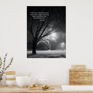 Inspirierendes Motivations-Naturzitat Poster