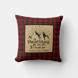 Inspirierendes Motivationszitat Lumberjack Buffalo Kissen