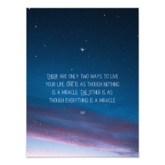 Inspirierendes Motivationszitat von Rumi mit Stern Fotodruck