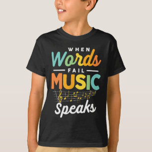 Inspirierendes Musikzitat Musiker Musikliebhaber M T-Shirt