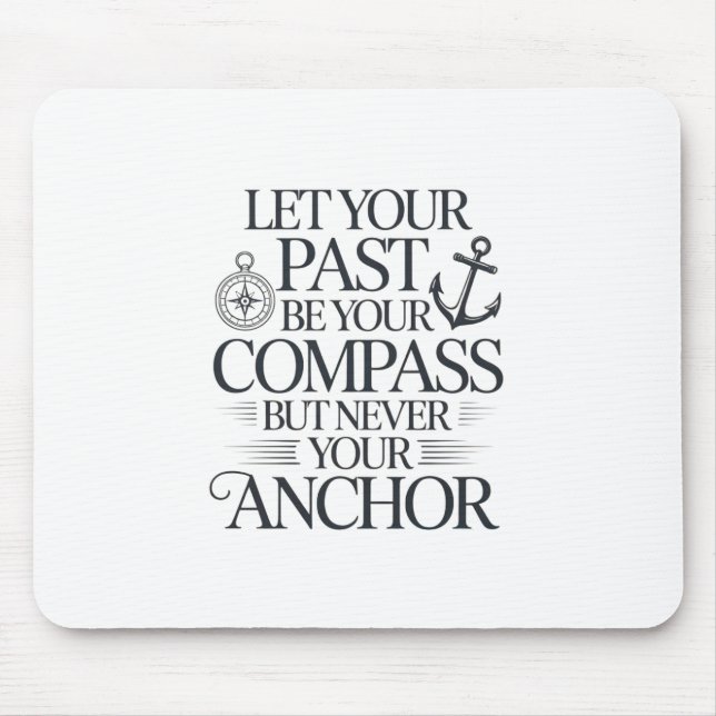 Inspirierendes nautisches Zitatdesign. Mousepad (Vorne)