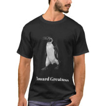 Inspirierendes Pinguin-Minimalist-T-Shirt