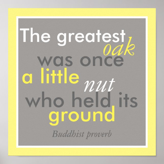 inspirierendes Plakat zitieren buddhistisches Spri (Vorne)