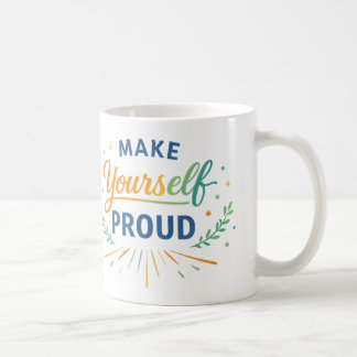Inspirierendes positives Zitatdesign Kaffeetasse