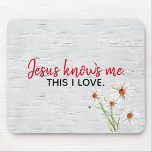 inspirierendes religiöses Zitat über die weiße Bir Mousepad