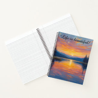 inspirierendes Seebuch Kalender Notizbuch Planer