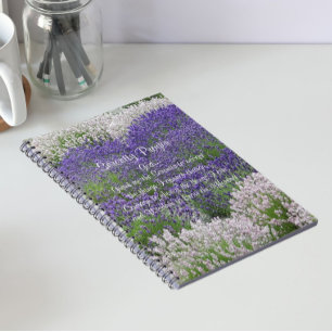 Inspirierendes Serenity-Gebet Lavendelgarten Notizblock