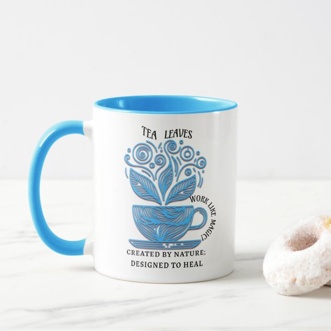 inspirierendes spirituelles Zitat Tee Liebhaber Mu Tasse (Mit Donut)