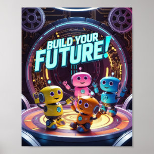 Inspirierendes STEM und Technologie für Kinder Poster