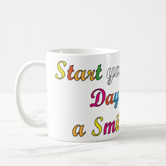 inspirierendes Textdesign Kaffeetasse (Links)
