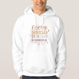 Inspirierendes Typografie-Design Hoodie