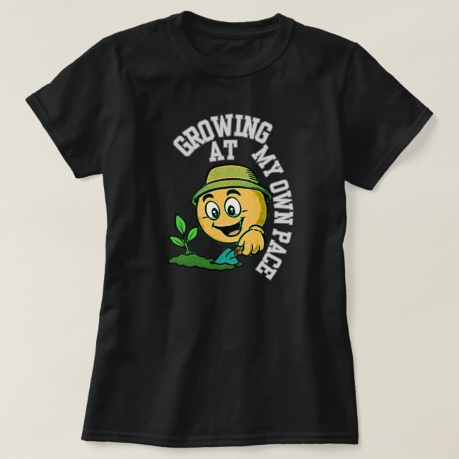 Inspirierendes Wachstum mit eigenem Tempo - Growth T-Shirt (Design vorne)